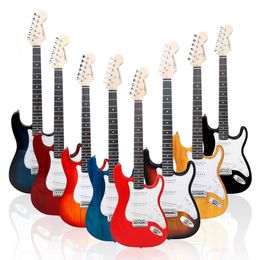 ST-800 21 Grade ST Electric Guitar مجموعة للطلاب المبتدئين للعب الآلات المقطوعة Rock Guitars 6 سلاسل