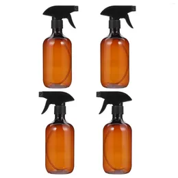 Storage Bottles 4pcs 500ml Empty Bottle PET Plastic Liquid Container Refillable