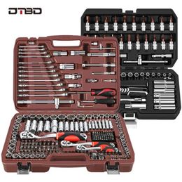 Hand Tools DTBD Socket Set Universal Car Repair Tool Ratchet Torque Wrench Combination Bit A Of Keys Multifunction DIY1882827