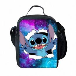 new Stitch Boys Girls Kids Portable Insulated Lunch Box Menger Bags Insulated Picnic Cooler Bag Satchel Lunch Tote d0Mc#