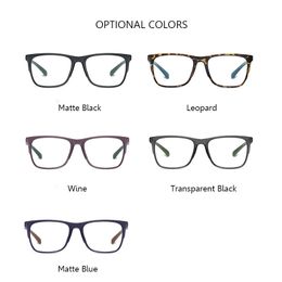 RBENN 2020 New TR90 Computer Reading Glasses Men Women Anti Blue Light Square Presbyopia Eyeglasses with Diopter +0.75 1.75 2.75