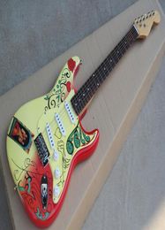 Whole Electric Guitar with Special PatternRosewood FingerboardSSS PickupsChrome Hardwarescustomized as you request5746393