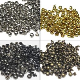 100sets Metal Dome Cap Rivets Studs Round Rivet for Leather Craft Bag Belt Clothing Garment Shoes Pet Collar Decor