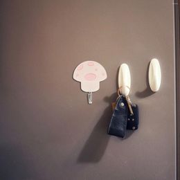 Hooks 3 Pcs Mushroom Decor Decorative Hook Reusable Wall Wallet For Keys Adhesive Sticky Child Black Towel