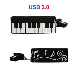 Music Featured 2.0 USB Flash Drive Guitar Notes Piano Bass 4gb 16gb 32gb 64gb 128gb Pendrive best gift for children wedding day