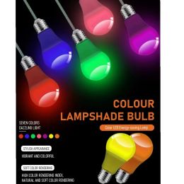 1-10pcs Led Colourful Bulb Light E27/B22 8W AC120V/220V Seven Colours are available for festival celebration, KTV,Bar,Showcase