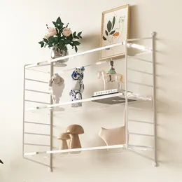 Hooks Acrylic Wall-Mounted Shelf: Scratch-Resistant Bookshelf For Study. Widened Display Shelf. Adjustable Kitchen Storage.