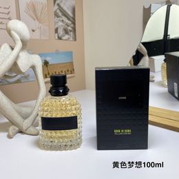 Perfume Designer Fragrance for Women Men Cologne Donna Uomo Born in Roma Yellow Dream 100ml Good Smell High Quality Parfum Spray 976