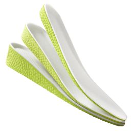 Height Increase Insole Boost Insoles Green Memory Foam Shoe Sole Pad Breathable Comfortable For Men Women Feet Care 1.5-3.5cm
