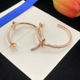 Luxus-Gold-Creolen-Designer-Ohrringe für Frauen, großer Kreis-Ohrstecker-Set, Designer-Schmuck-Ohrring, Valentinstagsgeschenk, Verlobung, Designer-Schmuck