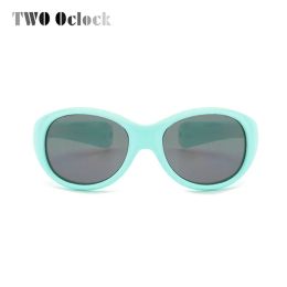 TWO Oclock Unbreakable 0-2 Years Baby Sunglasses Anti UV Polarised Shades Infant Sun Glasses Oval Flexible Kids Sunshade Oculos