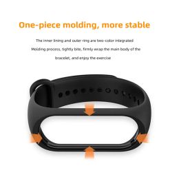 Replacement Bracelet for Xiaomi Mi Band 3 4 5 6 7 Strap Silicone Wrist Strap for Miband 3 4 5 6 Wriststrap Smart Watch Band