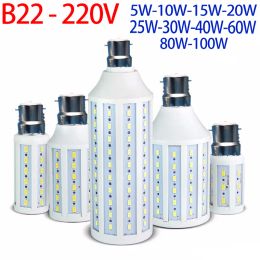 B22 LED -Maisbirne 24 42 60 75 90 120 150 170 216 264 LEDs SMD 5730 220 V LAMPADA LED LED LAMPE LED CANKLE LED LIGHTALLE BOMPILLA