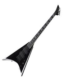 Factory Outlet5 Strings Black V Shaped Electric Bass Guitar with Rosewood Fretboard3268051