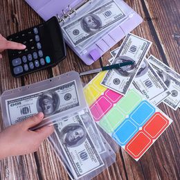2023 Budget Binder with Zipper Envelopes Organiser with Cash Envelopes for Budgeting Saving Money A6 Planner with 6 Pockets