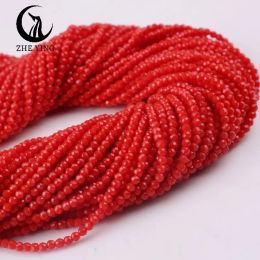 Zhe Ying 2 Strands 2mm Faceted Crystal Beads for Jewellery Making Small Tiny Loose Glass Beads Diy Jewellery Accessories