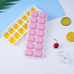 Baking Moulds Trays 14 Grids Silicone Molds With Removable Lid Easy-Release Stackable Tray For Cocktail Freezer