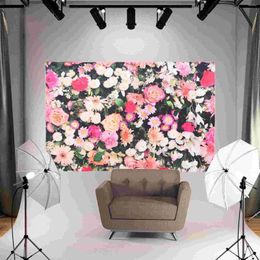 Tapestries Decorative Wall Tapestry Hanging Blanket Flower Throw Ornament Valance Birthday Decoration For Girl Field