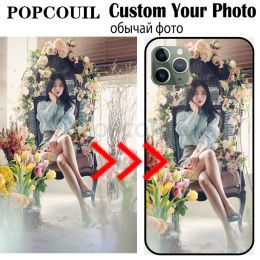 Custom Personalised TPU Phone Case for IPhone 14 6 7 8 Plus 11 12 13 15 Pro XS MAX XR Cover Customised Design Picture Name Photo