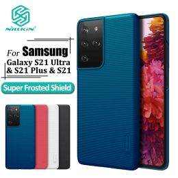 Nillkin Super Frosted Shield Phone Case For Samsung Galaxy S21 Ultra S21 Plus 5G Hard PC Luxury Shockproof Cover