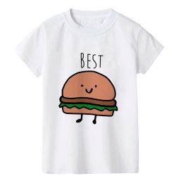 Best Friend Twins Boys Girls Summer Tshirt Funny Children Tee Shirt Casual Short Sleeve Shirt Tops Twins Brother Sister Tees