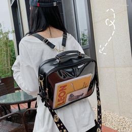 School Bags For Women Cute Female Clear Backpack Transparent Backpacks Shoulder Bag Teenage Girl Jelly Bagpack