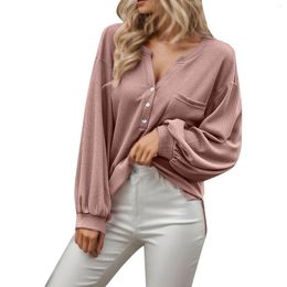 Women's Blouses Autumn And Winter Knitted Tops Solid Casual Long Sleeve Shirts Top Loose Blouse Korean Style Blusa Mujer Moda 2024