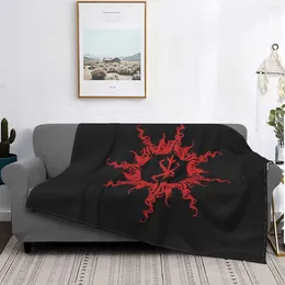 Blankets Berserk Eclipse Blanket Flannel Winter Norse Viking Breathable Super Soft Throw For Home Office Plush Thin Quilt