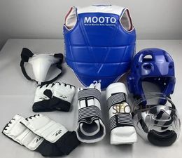 Childrens Boxing Taekwondo Protective Gear Actual Combat Equipment Full Set Thicken Competition Martial Arts Combat Protective 240315