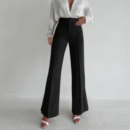 Women's Pants Suits Women High Waisted Straight Leg Trousers For Female Ladies Wide Spring And Summer Commuting