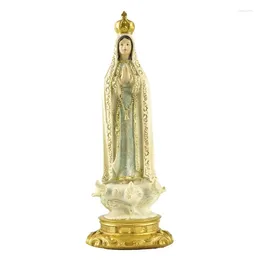 Decorative Figurines Our Lady Of Fatima Blessed Virgin Mother Mary Catholic Religious Gifts 8 Inch Coloured Resin Statue Figurine