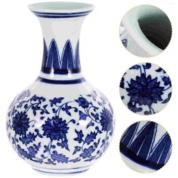 Vases Blue And White Porcelain Vase For Flower Arrangement Home Decorations Desktop Ceramic Dried Tabletop Small Craft Vintage