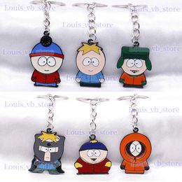 Keychains Lanyards Anime games around in a distant south there is a park bad boy paradise alloy keychain decorative jewelry small gift wholesale T240330