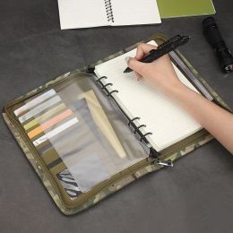 Tools Outdoor Ring Binder LooseLeaf Paper Weatherproof Tactical Notebook Cover Case Diary Cover Case for Camping Record