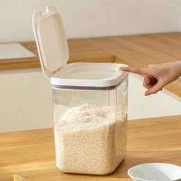Storage Bottles Sealed Food Box Pantry Organiser Automatic Sealing Kitchen For Rice Cereal Leakproof Moisture-proof