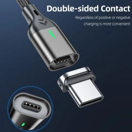 AUFU Magnetic Charge Cable 3A Fast Charging USB Type C Cable Magnet Micro USB Data Charging Wire Mobile Phone for iPhone Xiaomi