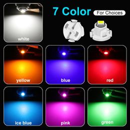 10Pcs T3 LED T4.2 T4.7 Led Bulb Canbus 3030SMD Car Interior Lights Indicator Wedge Dashboard Warming Instrument Lamp 12V Auto