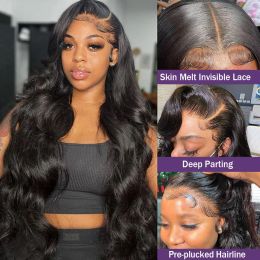 Wiggogo 40 Inch Body Wave Human Hair Wigs 13X6 Hd Lace Frontal Wig 13X4 Lace Front Human Hair Wigs 4X4 5X5 Hd Lace Closure Wig