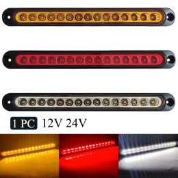 1 Piece 24V LED Car Light Bar 12V Red Third Brake Light Rear Light Signal Side Marker Turn Signal Stop Warning Lamp High Mount