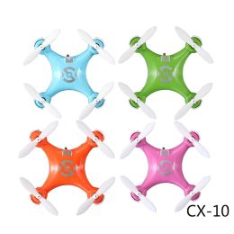 CX-10 Mini Drone 2.4G 4CH 6 Axis LED RC Quadcopter Toy Helicopter Pocket Drone With LED Light Toys For Kids Children
