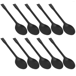 Disposable Dinnerware 100 Pcs Spoon Party Spoons Dessert Tasting Portable Cake Plastic Soup