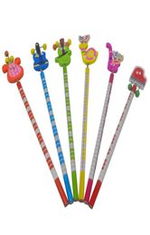 Colourful Music Themed Pencils with Cute Cartoon Musical Instruments Patterns Pack of 66528598