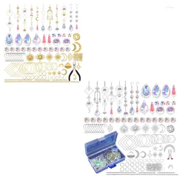 Decorative Figurines 200 Pcs Crystal Suncatcher Sun Catchers With Crystals Craft Kits For Adults Rainbow Maker Prism Pendants-FS-PHFU