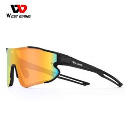 West rider riding glasses polarized wind proof myopia running driving cycling sports mens and womens Sunglasses