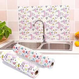 1 Roll KitchenTable Mat Drawers Cabinet Shelf Liners Cupboard Placemat Waterproof Oil proof Flamingo Shoes Cabinet Mat