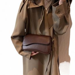 women's Handbag Fi Designer Style Vintage Leather Crossbody Bags Brand Female Small Flap Women's Handbag S0EQ#