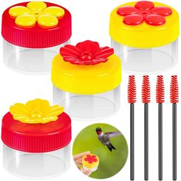 Other Bird Supplies Reliable And Long Lasting Hand Feeder Yellow For Wild Hand-held Water Feeders Plastic Red