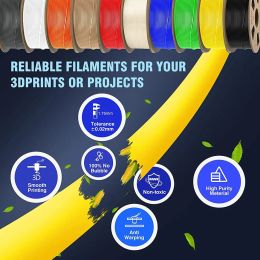 JAYO PETG/ PLA Matte/ PLAMeta /SILK PLA+ Filament 1.75MM 10 Roll PLA 3D Filament for FDM 3D Printer Recycle 3D Printing Material