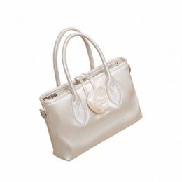 ivory Vintage Shell Satin Handbag Middle Antique Multi Layer Crossbody Small Square Bag Summer Versatile Bag Women's Bags Female h4J2#