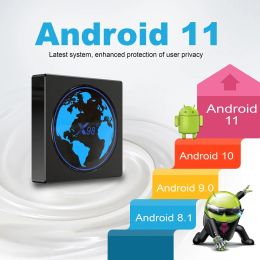 TV Box X98 Mini Android 11 Amlogic S905W2 4GB 32GB 64GB H.265 AV1 4K HD 2.4&5G Dual Wifi Smart Media Player Set Top Box TVBOX